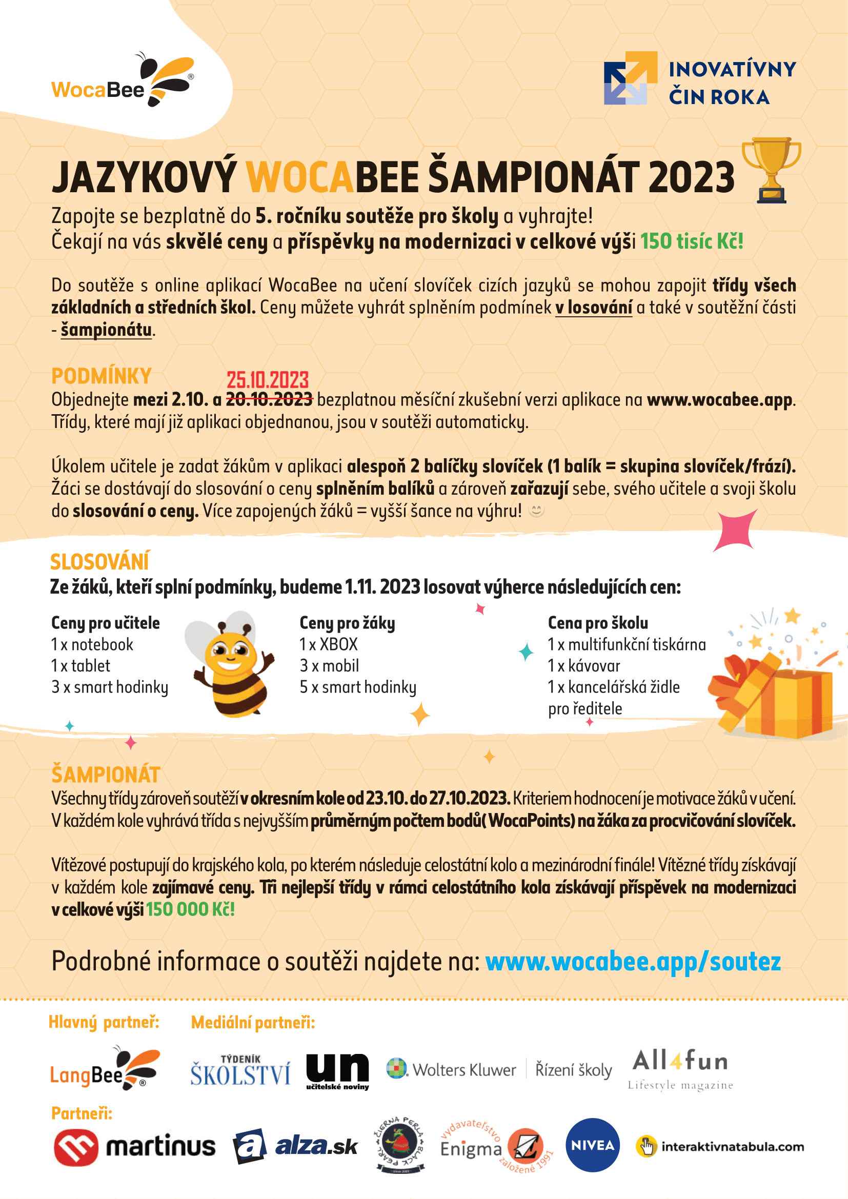 Soutěžíme v jazycích s WocaBee