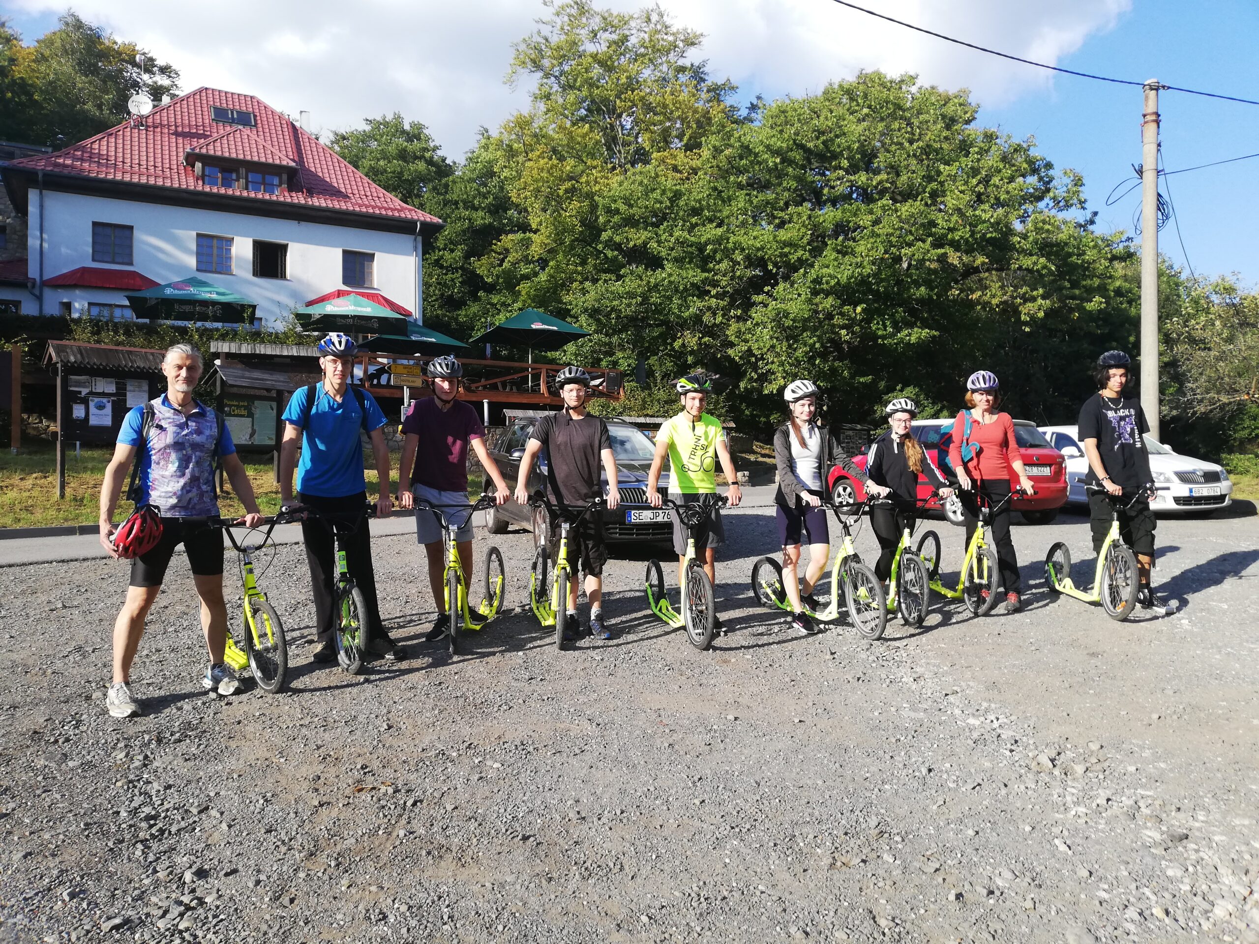 Výlet na koloběžkách