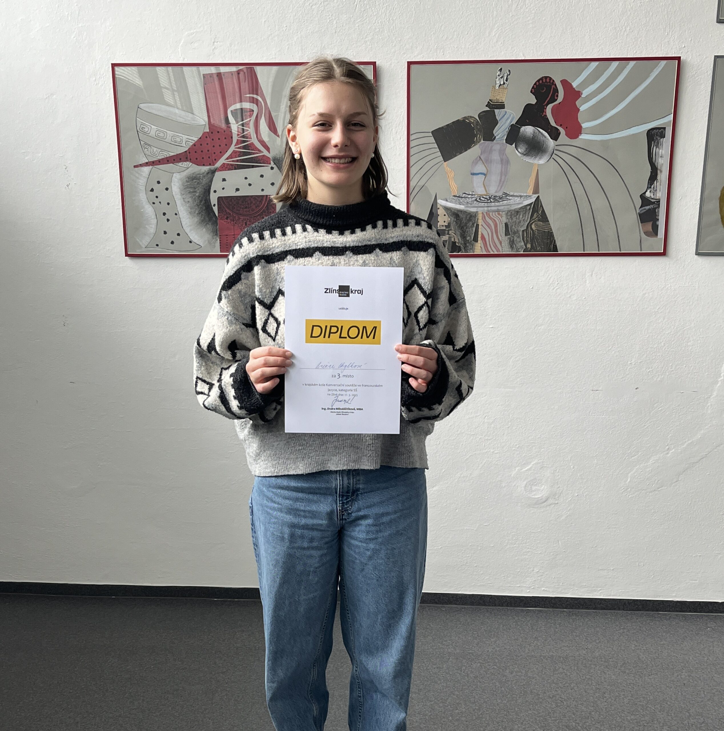 Úspěch v konverzační soutěži FJ