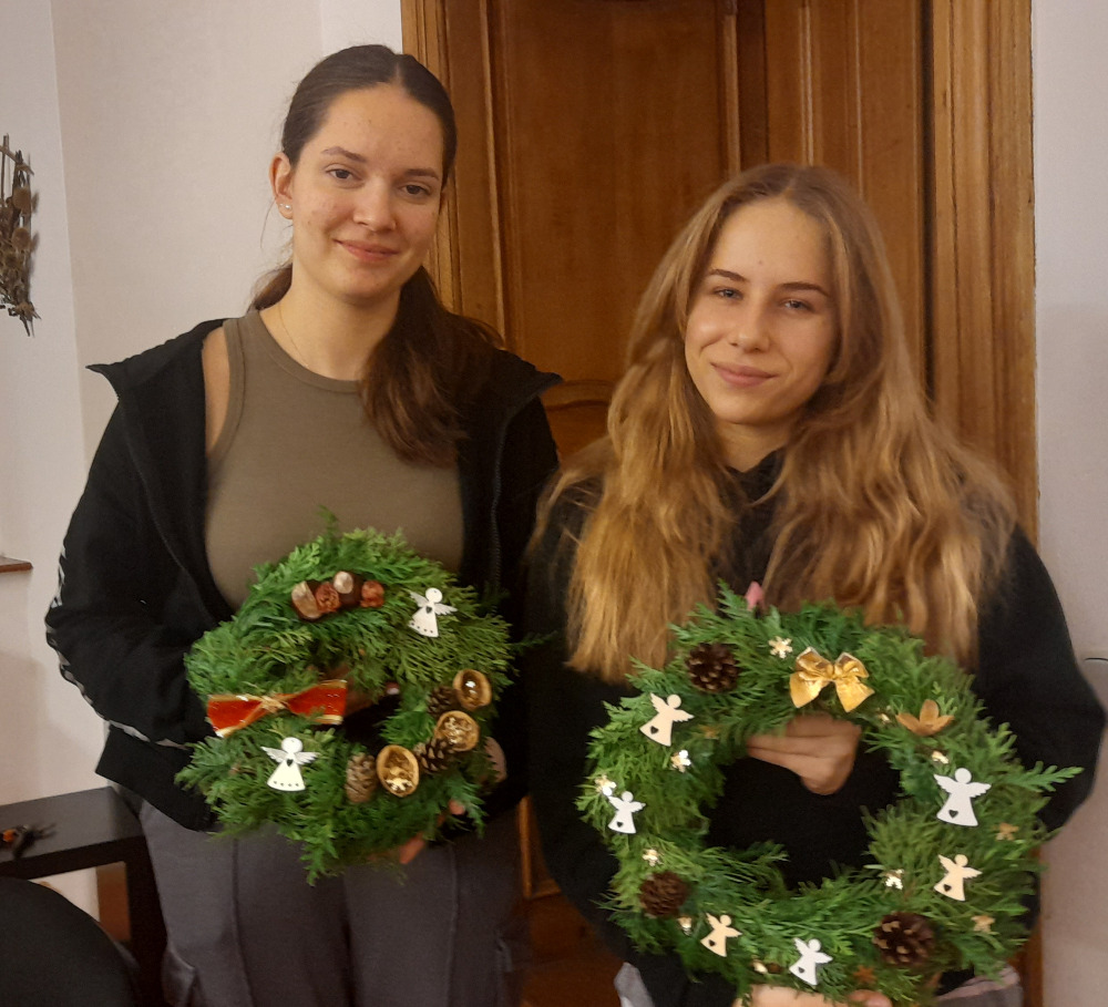 Vyráběli jsme adventní věnce