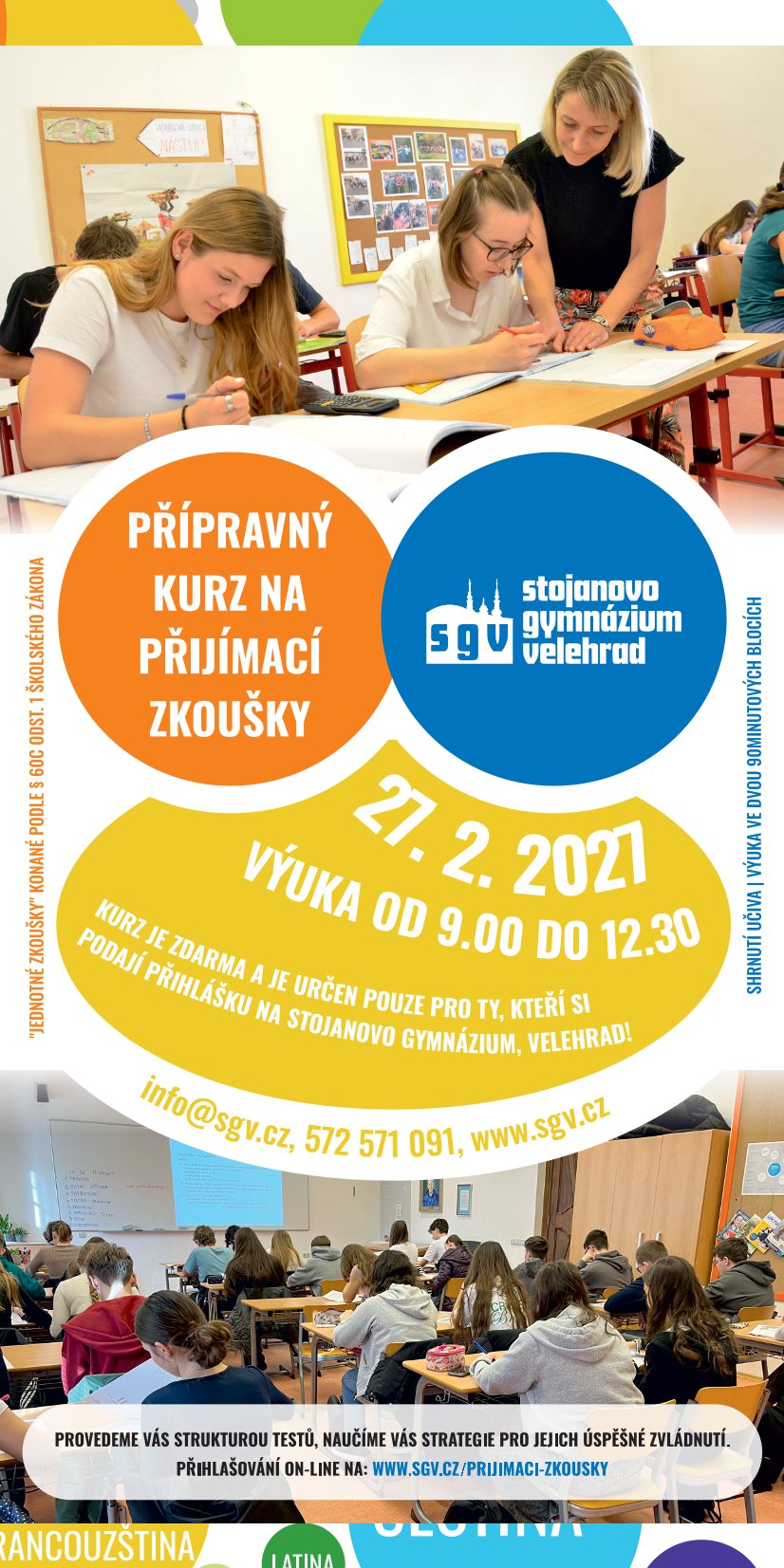 Spuštěno přihlašování na přípravný kurz